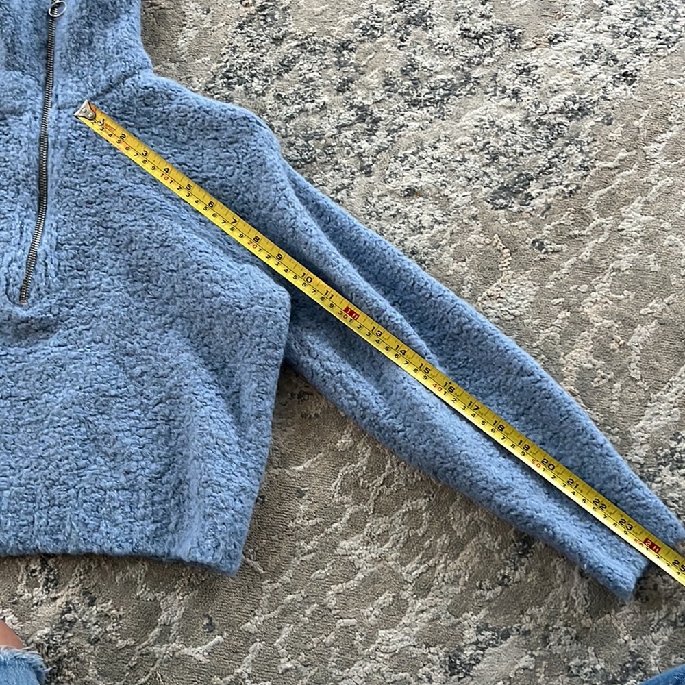 Wilfred Aritzia Cropped Gwyneth Sweater Alpaca 1/2 Zip - Picture 11 of 12